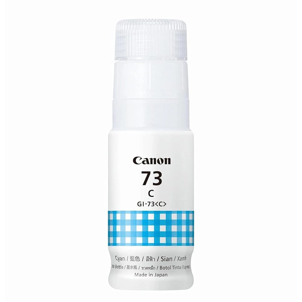 Canon 73 Cyan Inkjet Ink Bottle view 2